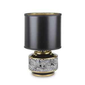 Stylowa lampa stołowa GLAMOUR  z motywem zebry 131239