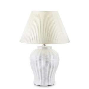 Biała duża lampa stołowa 138204