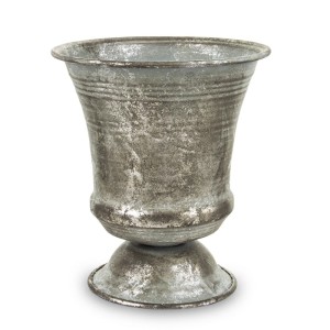 Metalowa antyczna osłonka na doniczkę 135673