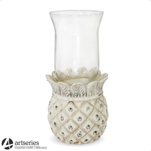 Szklano-ceramiczny świecznik, stylizowany 121225