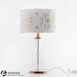 Lampa stylizowana, szklana, duża i elegancka 104648