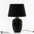 Czarna lampa z kloszem 108029