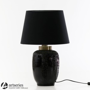 Czarna lampa z kloszem, stylowa i elegancka 108029