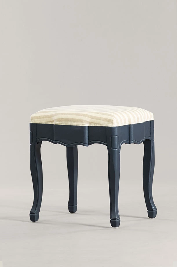 taboret stylowy drewniany grafit